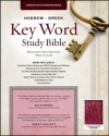 CSB Hebrew-Greek Key Word Study Bible, Genuine Leather, burgundy